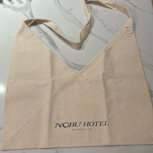 NWOT Nobu Hotel Marbella (Spain) Canvas Shoulder Tote